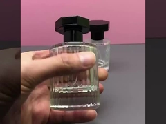 Van het de streepparfum van de parfumfles 30ML hexagonale ronde GLB verticale de Nevelfles 50ml