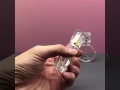 Fles van het de flessen25ml de vlakke ronde draagbare parfum van het glasparfum