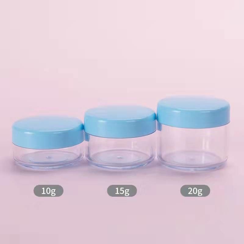 Sub-Packaging Small Round 50g Plastic Cosmetic Jar Travel Sub-Bottling Cream Jar